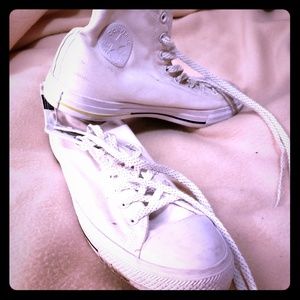 Converse White High Tops
